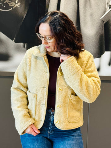 Fleece Bonded Sherpa Jacket - Tan