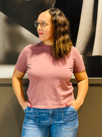 Classic Boxy Fit Tee - Rose Taupe