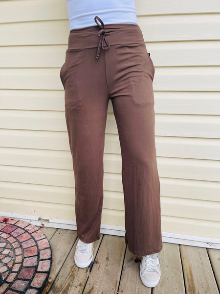 Wide Leg Pants - Mocha