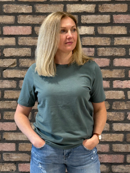 Classic Boxy Fit Tee - Eucalyptus