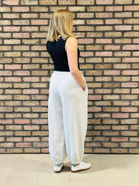 90’s Oversized Sweatpants - Ice Grey