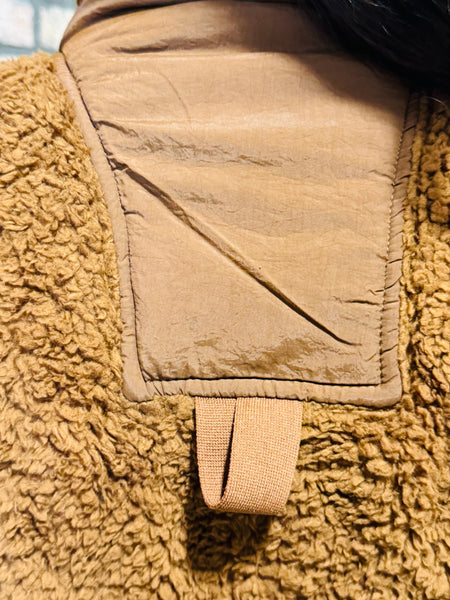 Oversized Faux Fur Vest - Brown