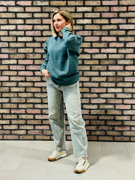 Fleece Pullover - DK Green