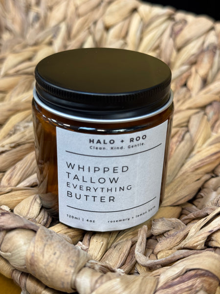 Whipped Tallow Butter - Rosemary + Lemon Balm, 120ml