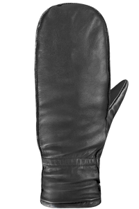 Auclair Maika Moccasin Leather Fingermitts - Black