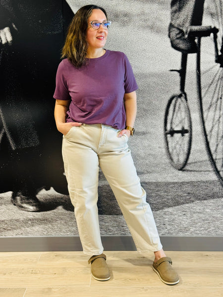 Classic Boxy Fit Tee - Merlot