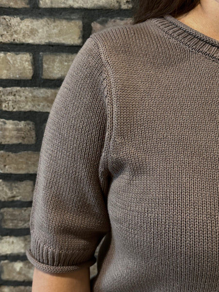 Half Sleeve Sweater - Mocha