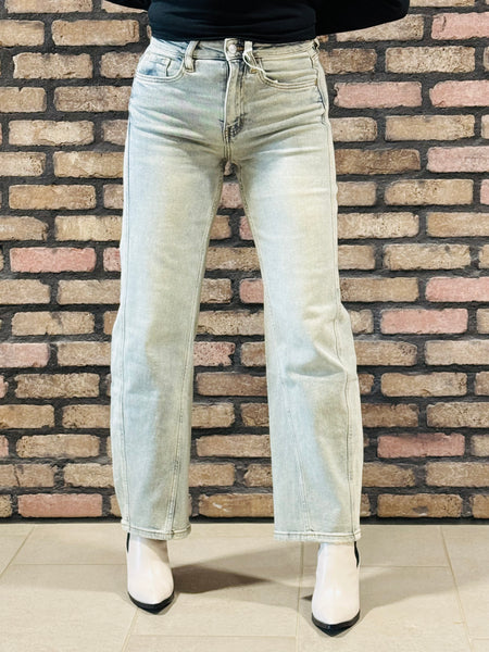 Barrel Leg Jeans - Vintage Blue