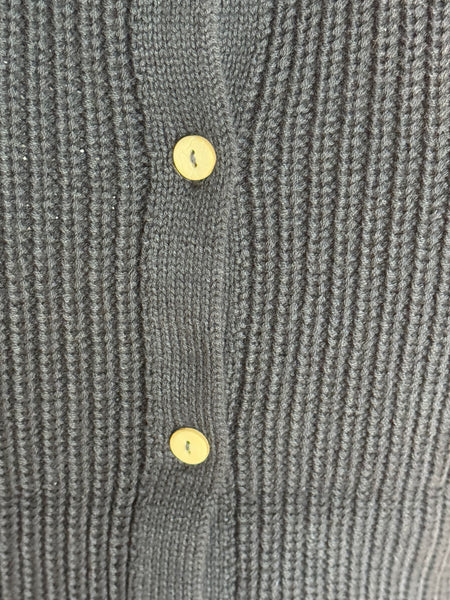 Contrast Trim Knit Top - Navy