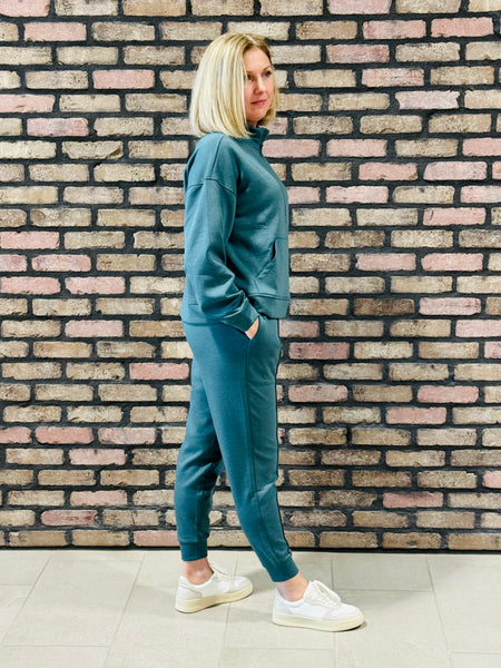 Scuba Half Zip and Joggers Set - Ash Jade