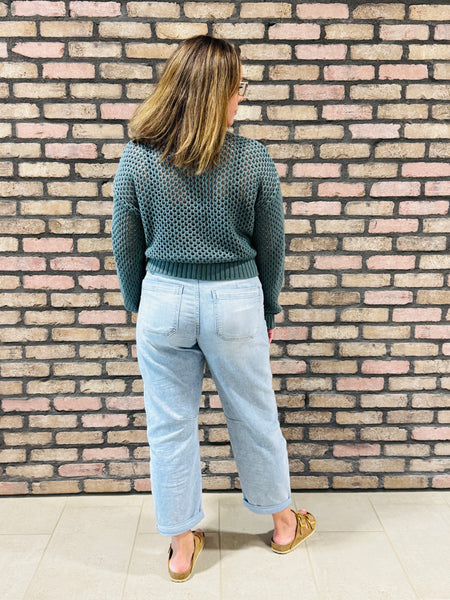 Crochet Cardigan Sweater - Ash Jade