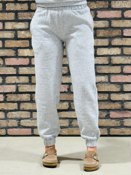Fleece Joggers - Light Heather Grey