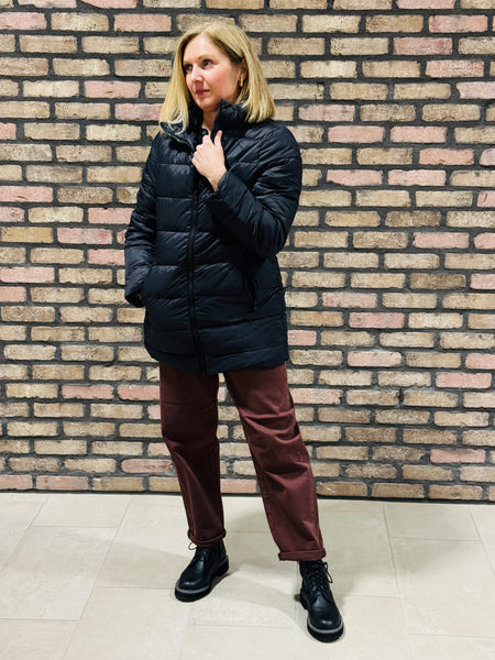 Quilted Puffer Jacket - Black