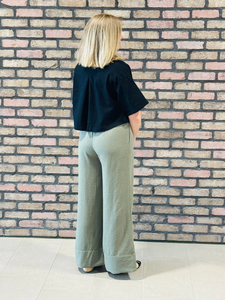 Cotton Twill Boxy Jacket - Black