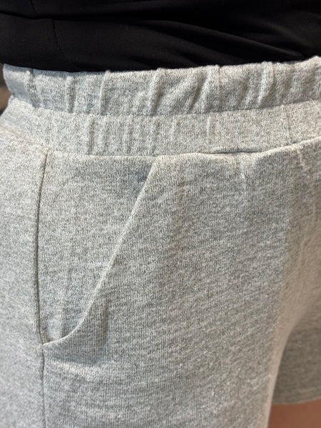 Soft Melange Hacci Shorts - H Grey