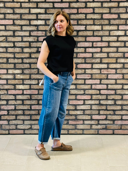 Scuba Sleveless Top - Black