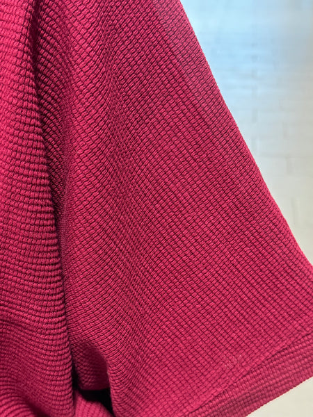 Double Knit Banded Bottom Top - Cabernet
