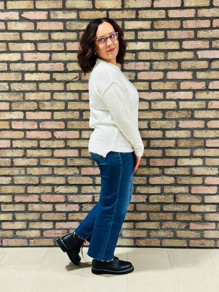 Front Pocket Sweater - Ivory