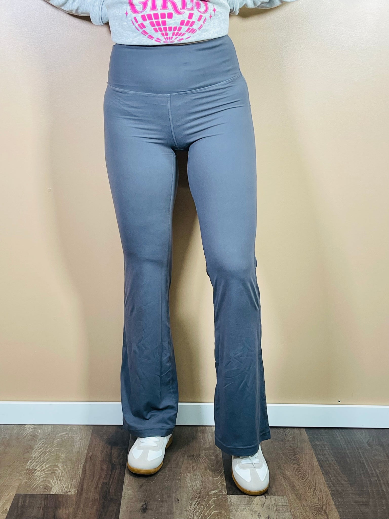 Flared Yoga Pants - Titanium