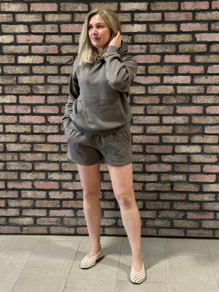 Basic Fleece Shorts - Fossil