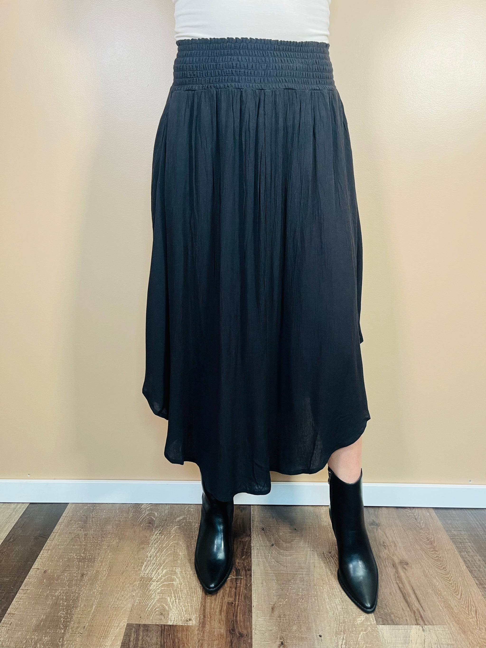 Black skirt with pockets best sale