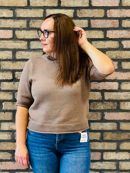 Half Sleeve Sweater - Mocha