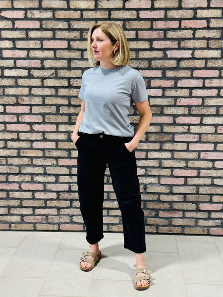 Round Neck Tee - Grey