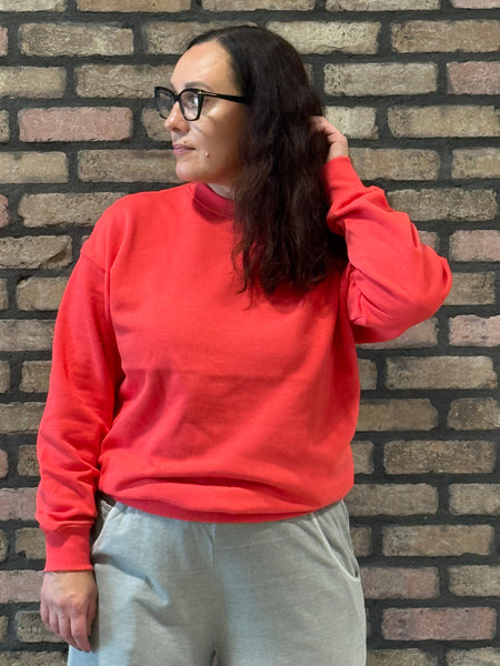 Oversized Crewneck - Cayenne Orange