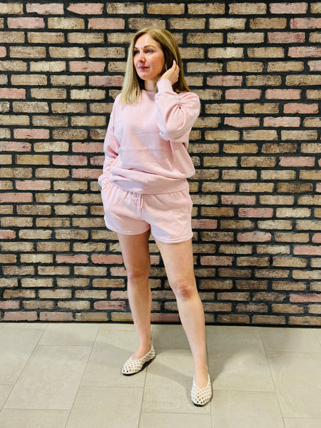 Oversized Crewneck - Baby Pink