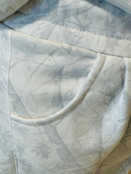 Baggy Barrel Sweatpants - White Camo