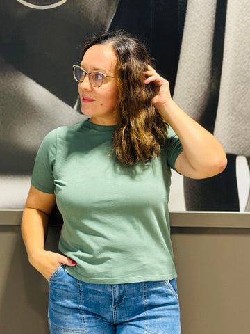 Classic Boxy Fit Tee - Silky Pine