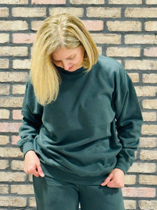 Oversized Crewneck - Chic Green