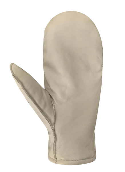 Auclair Kiva Moccasin Leather Fingermitts - Beige