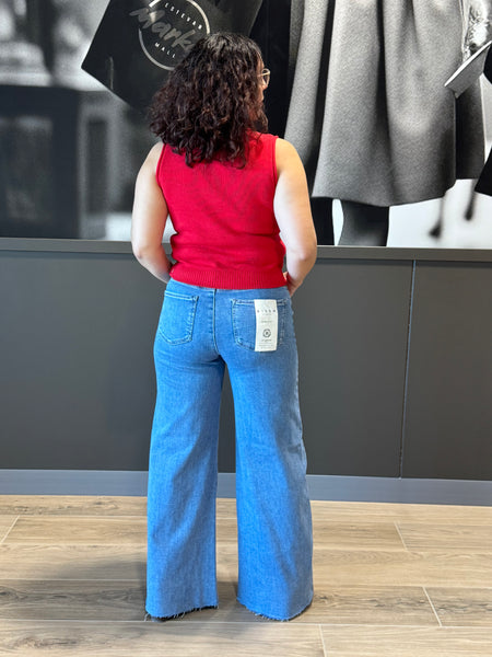 High Rise Wide Palazzo Jeans - Medium