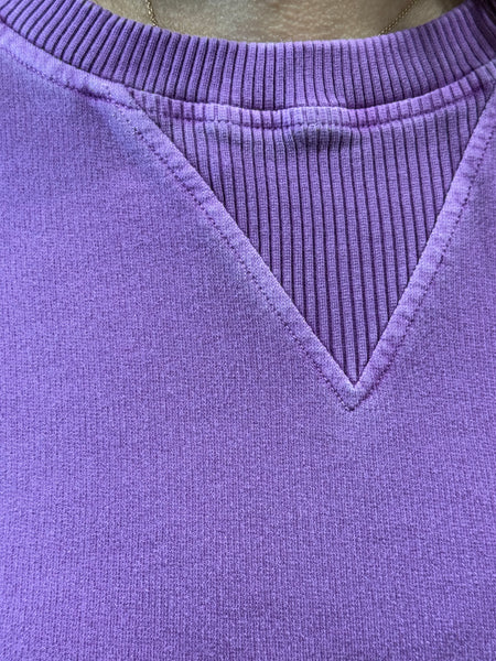 French Terry Pullover - LT Plum