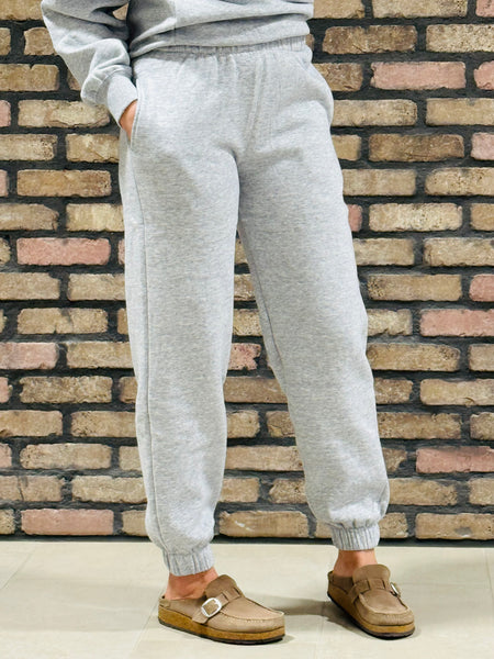 Fleece Joggers - Light Heather Grey