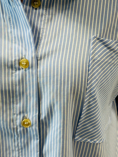 Stripe Collared Shirt - Blue