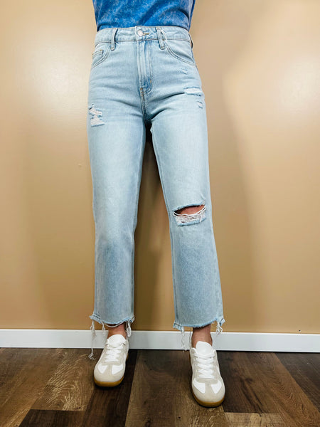 Vintage Boyfriend Jeans (VFM) - Light Wash