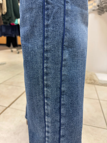 Tummy Control Wide Jeans - Dark Wash