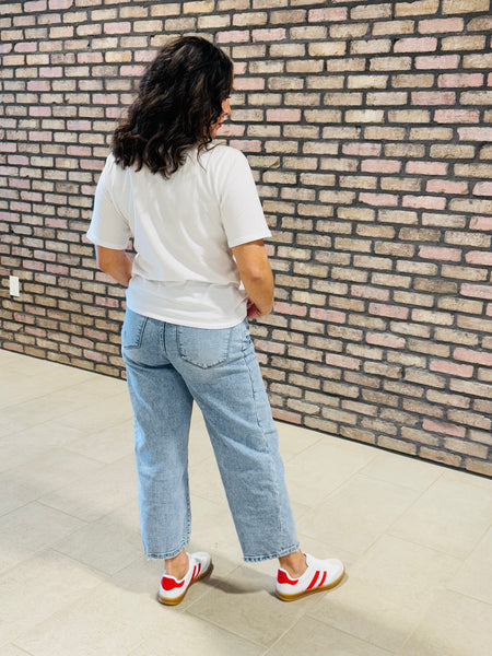 Classic Boxy Fit Tee - White