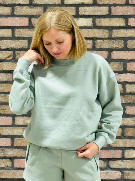 Oversized Crewneck - Basil