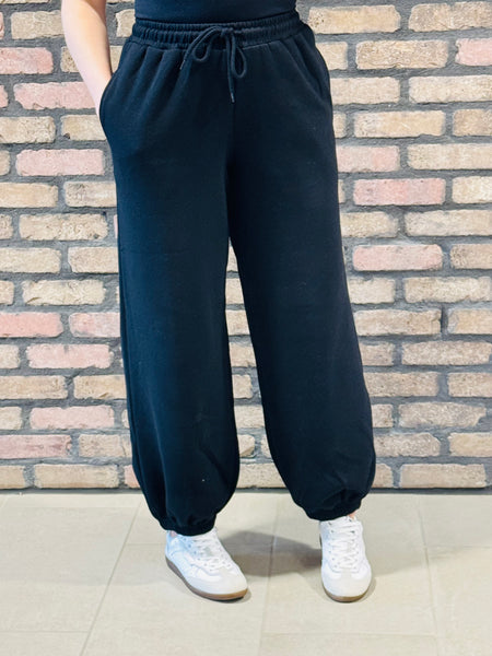 90’s Oversized Sweatpants - Black