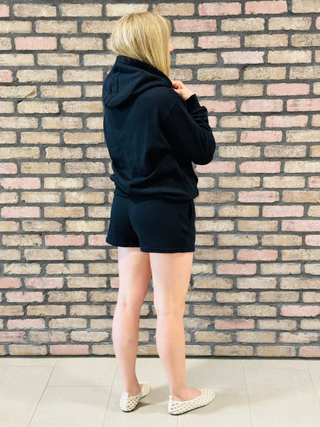 Basic Fleece Shorts - Black