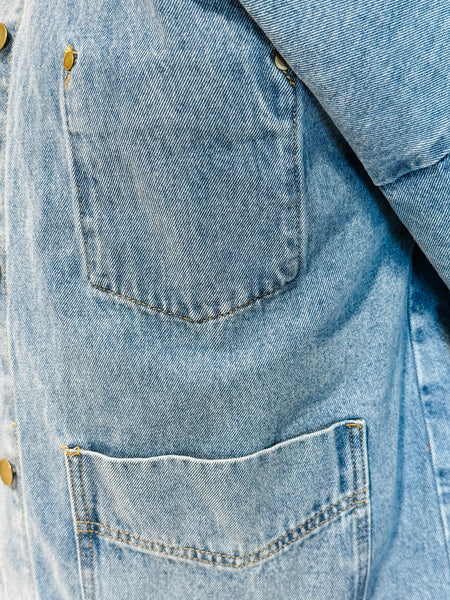 Oversized Denim Jacket - Medium Wash
