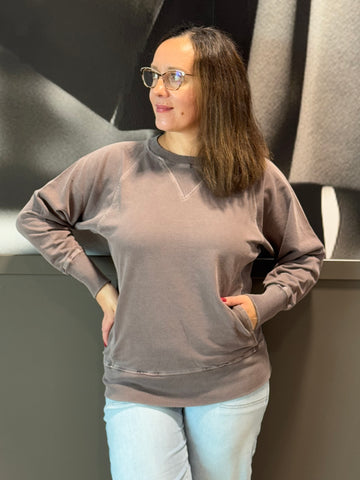 French Terry Pullover - Mahogany