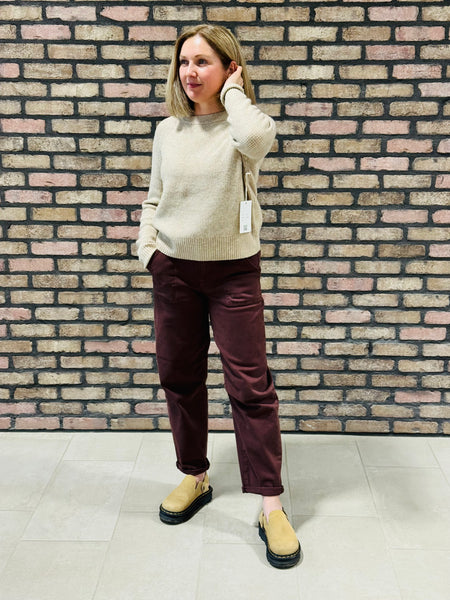 Waffle Pullover Sweater - Khaki