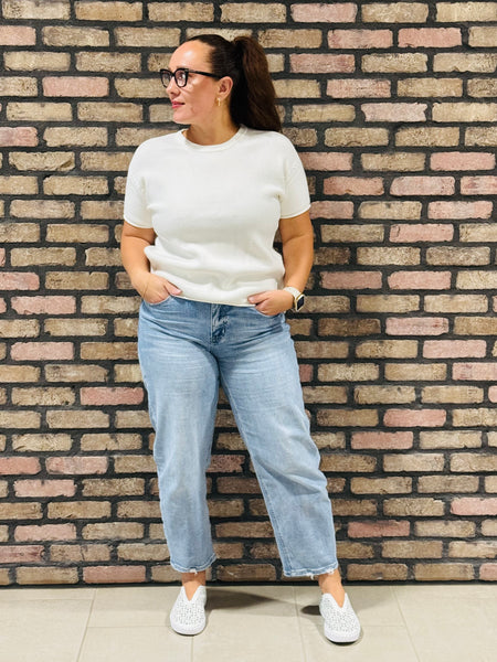 Viscose Braided Details Sweater - Ivory