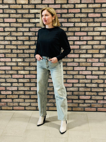 Barrel Leg Jeans - Vintage Blue