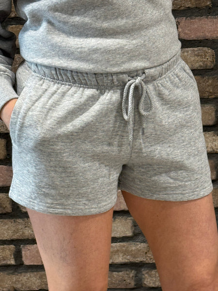 Basic Fleece Shorts - Light Heather Grey