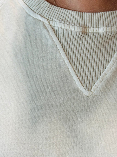 French Terry Pullover - Sand Beige